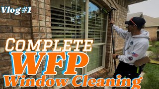 275 COMPLETE Water Fed Pole Residential Window Cleaning beginning to end process [upl. by Mahmoud513]