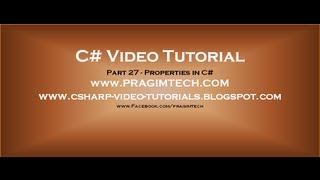 Part 27  C Tutorial  Properties in Cavi [upl. by Anele]