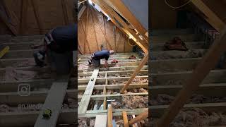 Loft conversion carpentry work loftconversion builder loft construction loftextension [upl. by Ennagrom]