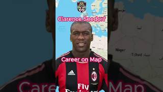 Seedorf 🇳🇱 • Career on Map 🌍 • seedorf ajax voetbal shorts football viral acmilan edit fyp [upl. by Ado173]