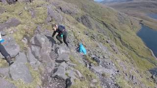 Climbing Carrauntoohil by Brother OSheas Gully [upl. by Eimilb469]