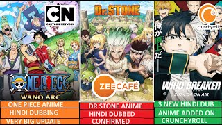 Dr Stone Hindi Dubbing Update amp 3 New Hindi Dub Anime Added On Crunchyroll  Fact Theories [upl. by Llerdna]