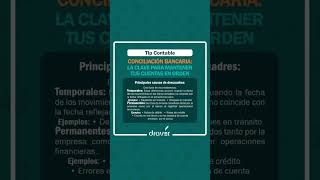 CONCILIACIÓN BANCARIA LA CLAVE PARA MANTENER TUS CUENTAS EN ORDEN tipcontables peru draver [upl. by Nayra790]