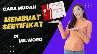 🔴Sertifikat Lomba 17 Agustus Word  Template Piagam HUT RI ‼ [upl. by Nesbitt]