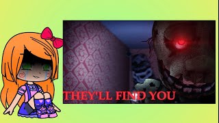 Afton family react to They’ll Find you Nightmare vs Springtrap   Remake   GK [upl. by Emanuele]