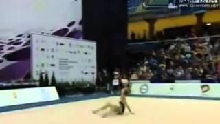 Elizaveta Nazarenkova Ribbon Final  WC Deb 2014 [upl. by Lyrac]