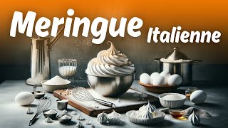 Recette Meringue ITALIENNE  Niveau CAP Pâtissier [upl. by Nivlen295]