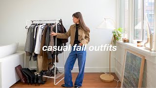 CASUAL FALL OUTFITS 🍂  15 fall outfits ideas [upl. by Eselrahc]