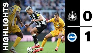 Newcastle United 0 Brighton and Hove Albion 1  Premier League Highlights [upl. by Naihs698]