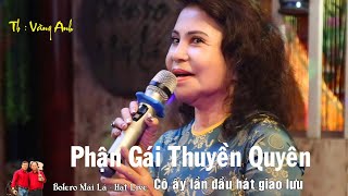 Phận Gái Thuyền Quyên  Cô Vàng Anh lần đầu hát live đêm nhạc Bolero Mái Lá [upl. by Alexandros]