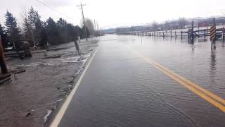 Rain flooded main road in Gardnerville NV [upl. by Naivad]