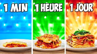 1 minute vs 1 heure vs 1 jour Lasagne par VANZAI [upl. by Sherj]