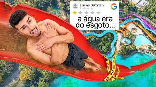 Testei os Piores Parques Aquáticos 1 Estrela [upl. by Oniram829]