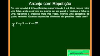 Matemática  Aula 30  Análise Combinatória  Parte 3 [upl. by Clerissa]