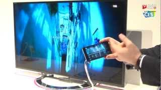 CES 2013  des télés qui communiquent avec les smartphones [upl. by Trixi]