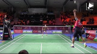 Kento Momota vs Boonsak Ponsana  MS Denmark Open 2015 [upl. by Rezzani765]