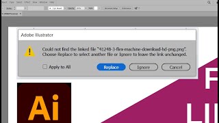 illustrator FILES MISSING or MODIFIED Error Solution [upl. by Lello]