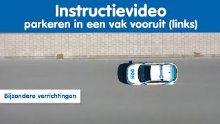 Instructievideo  Vooruit parkeren in een vak links  DON Opleidingen [upl. by Borchers]