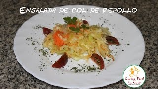 Ensalada de repollo con zanahorias [upl. by Nennarb]