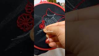 Beautiful wheel stitch design shorts embroidery handembroidery handmade stitching [upl. by Even]