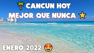 CANCUN🔴PLAYAS INCREIBLES ACTUALMENTE😍17 DE ENERO PLAYA CHAC MOOL [upl. by Levitan]