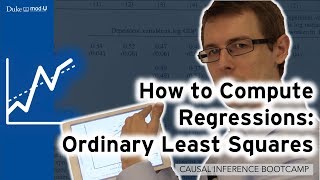 How to Compute Regressions Ordinary Least Squares OLS Causal Inference Bootcamp [upl. by Savick]