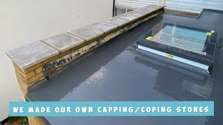 Fitting cappingcoping stones on a parapet wall [upl. by Cnahc]