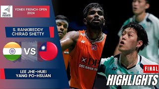 RankireddyShetty IND vs Lee Yang TPE  F  Frence Open 2024 [upl. by Esmond]