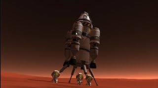 Flight To Duna Mars  With Tutorial  Kerbal Space Program [upl. by Cooper]