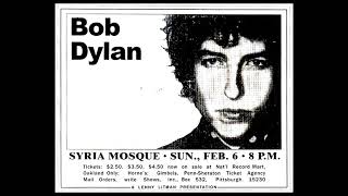 Bob Dylan Positively 4th Street Live Pittsburgh 1966 RARE [upl. by Horne]