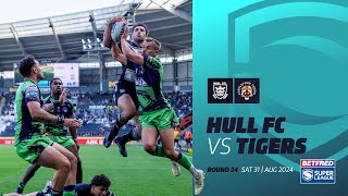 Highlights  Hull FC v Castleford Tigers  2024 Betfred Super League Round 24 [upl. by Einafit]