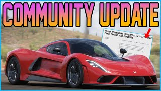 Forza Community Update Revealed Upcoming Cars Features  More [upl. by Ailyt]