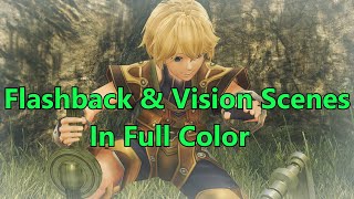 Xenoblade 1 Flashback amp Vision Cutscenes with Color amp Distortion Filters Removed [upl. by Rolo]