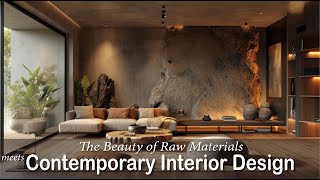 Unveiling the Beauty of Raw Materials Contemporary Interior Design Inspirations [upl. by Orford242]