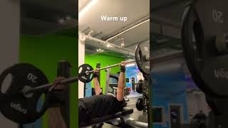 Warm up barbell bench press motivation chestexercises [upl. by Rockafellow54]