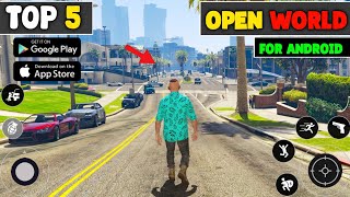 Top 5 Best Open World Games For Android 2024  New Open World Games OflineOnline [upl. by Ymmit953]