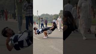 Public shock ho gyi shorts ytshorts gymnast parkour couplegoals [upl. by Emiatej311]