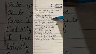 Infinity Lyrics 🏖 shorts lyrics [upl. by Kitti]