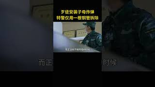 歹徒安装子母炸弹，不料特警仅用一根钢管将其拆除 [upl. by Ymmac]