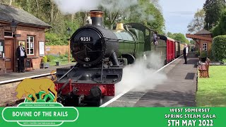 West Somerset Railway Spring Steam Gala  5th May 2022 [upl. by Eugenia446]