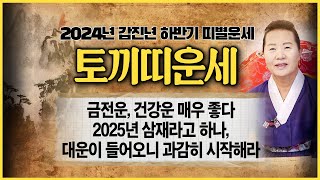 🐰2024년 하반기 토끼띠운세  금전운 트이며 가정도 편안해지는 굉장히 좋은 운 정묘생 을묘생 계묘생 신묘생 [upl. by Cissie]