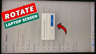 How to Rotate Laptop screen  Full Guide [upl. by Torry602]