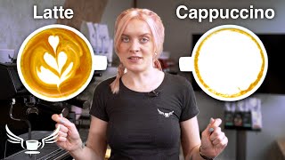 Latte VS Cappuccino whats the difference • Barista Training [upl. by Lurette]