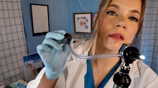 ASMR Hospital Ear Exam amp Cleaning  Ear Drum Mobility Assessment [upl. by Nothgiel]