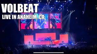 VOLBEAT  LIVE IN ANAHEIM CA  3322 FULL SET [upl. by Bonni727]