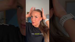 How to do a perfect slick back ponytail ponytail slickback hairtutorial [upl. by Hachmann]