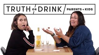 Parents amp Kids Play Truth or Drink  Truth or Drink  Cut [upl. by Innaig]