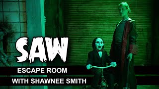 SAW Escape Room  Shawnee Smith Surprises Fans at Escape Room in Las Vegas 4K [upl. by Ainoloppa]