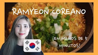 Coreana te enseña a hacer RAMEN COREANO🔥Receta en Español [upl. by Sirotek]