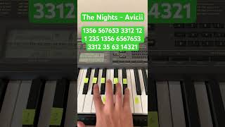 How To Play The Nights By Avicii  Easy Piano Tutorial shorts [upl. by Acirderf]